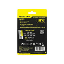 Load image into Gallery viewer, Nitecore UM20 USB Battery Charger