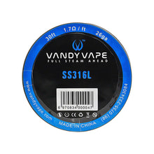 Load image into Gallery viewer, Vandy Vape SS316L Wire Spool 30ft