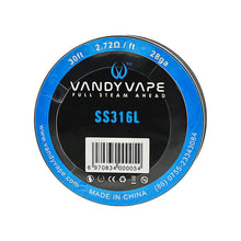 Load image into Gallery viewer, Vandy Vape SS316L Wire Spool 30ft
